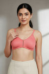 Zivame Double Layered Non Wired 3/4th Coverage Bra - Georgia Peach — thumbnail 5